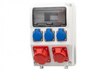 Rozdzielnica CAJA 9M - gniazda 2x32A 5p, 3x230V